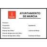 Cartel permiso de obras Ayuntamiento de Murcia